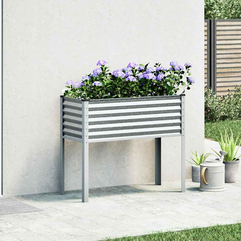 vidaXL Donica ogrodowa 100x45x90 cm Stal ocynkowana