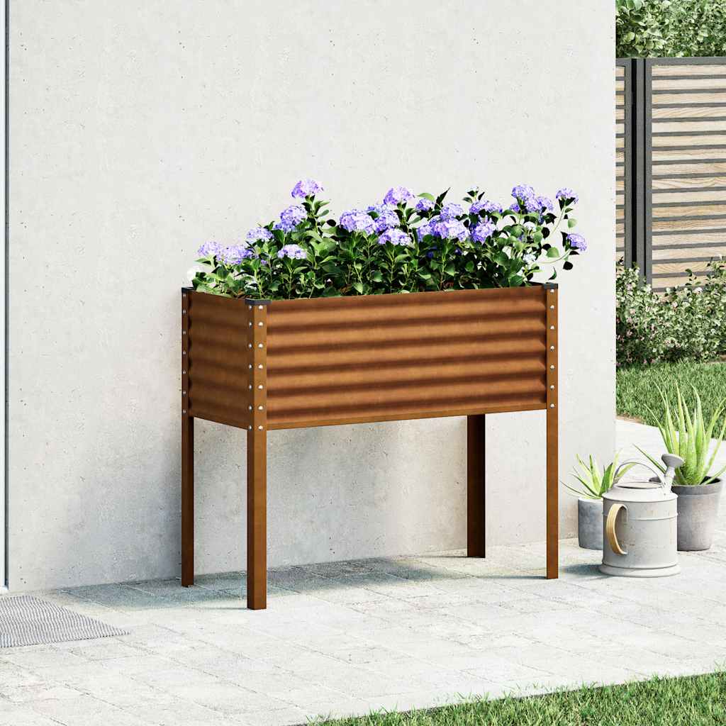 vidaXL Donica ogrodowa 100x45x90 cm Stal nierdzewna