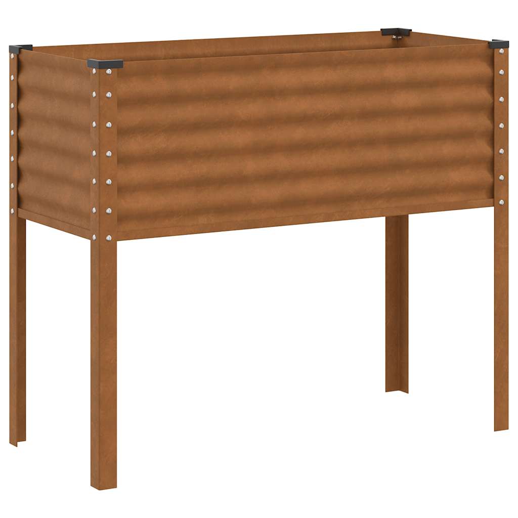 vidaXL Donica ogrodowa 100x45x90 cm Stal nierdzewna