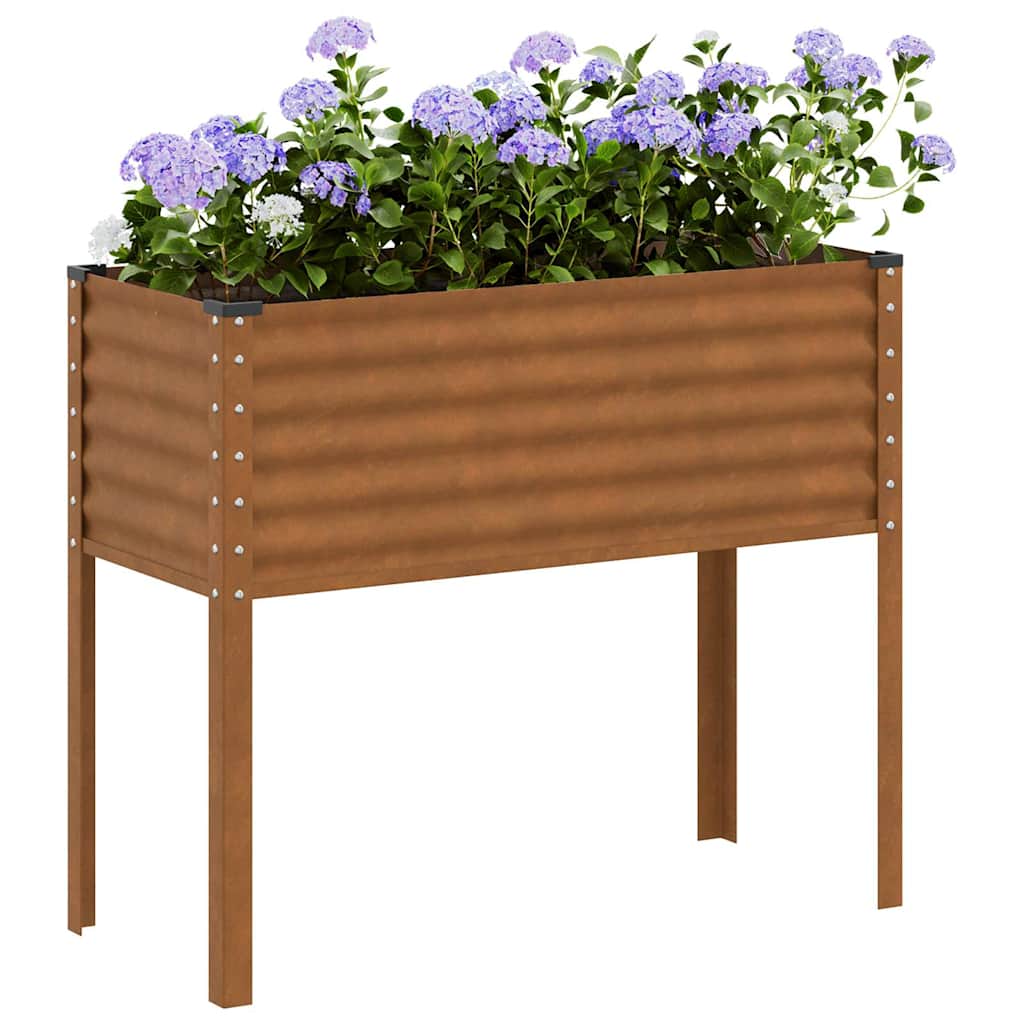 vidaXL Donica ogrodowa 100x45x90 cm Stal nierdzewna