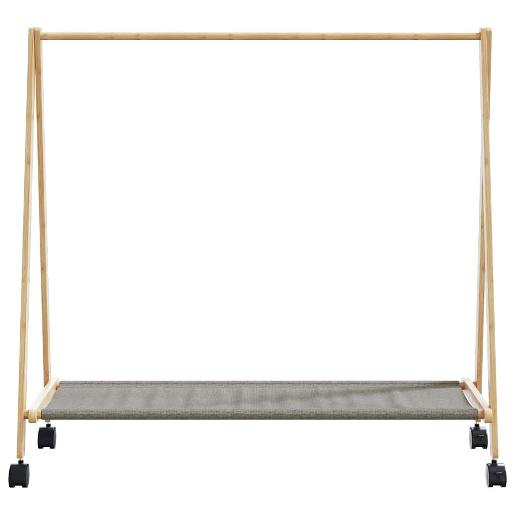 vidaXL Wieszak na ubrania z półkami i kółkami, 106x34x106,5 cm
