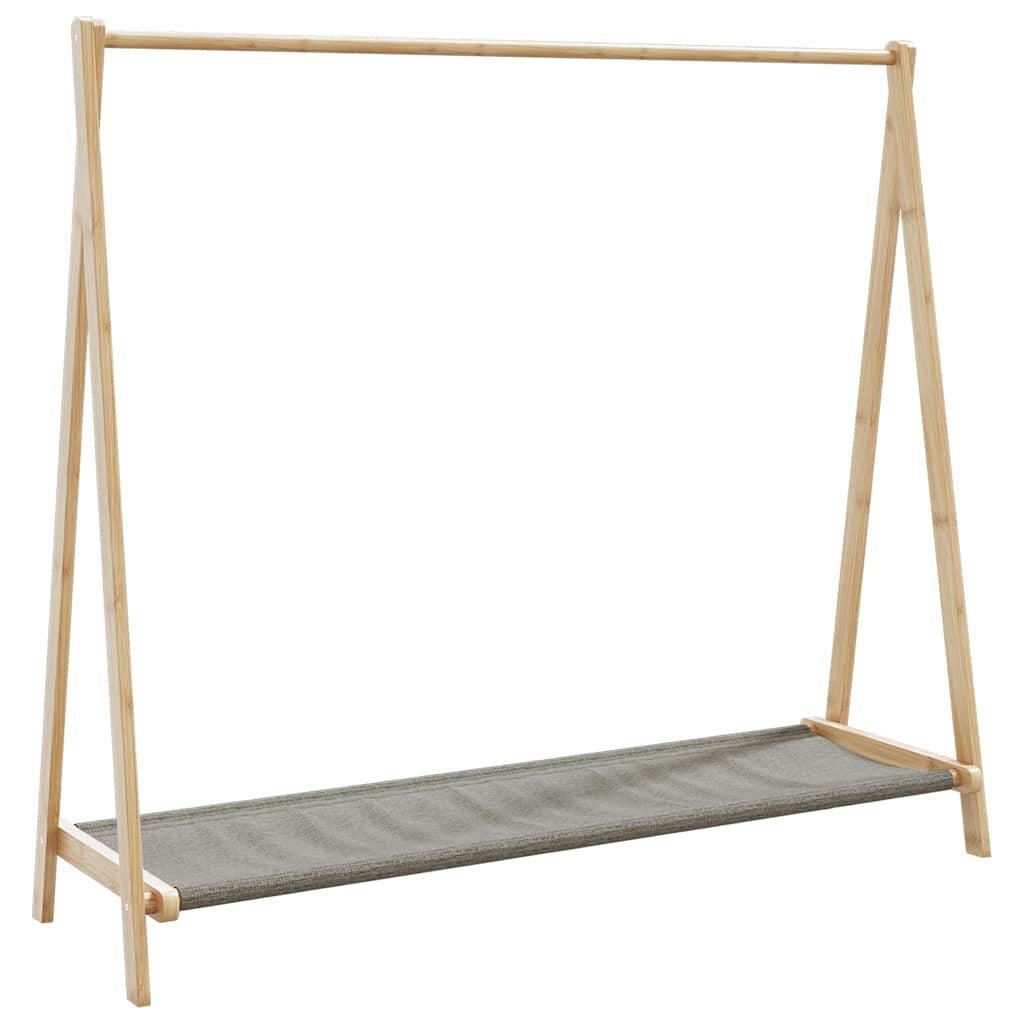 vidaXL Wieszak na ubrania, z półkami, 106x34x102 cm, bambusowy