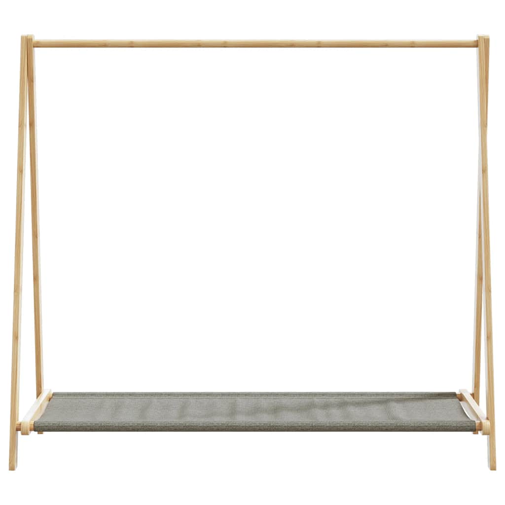 vidaXL Wieszak na ubrania, z półkami, 106x34x102 cm, bambusowy
