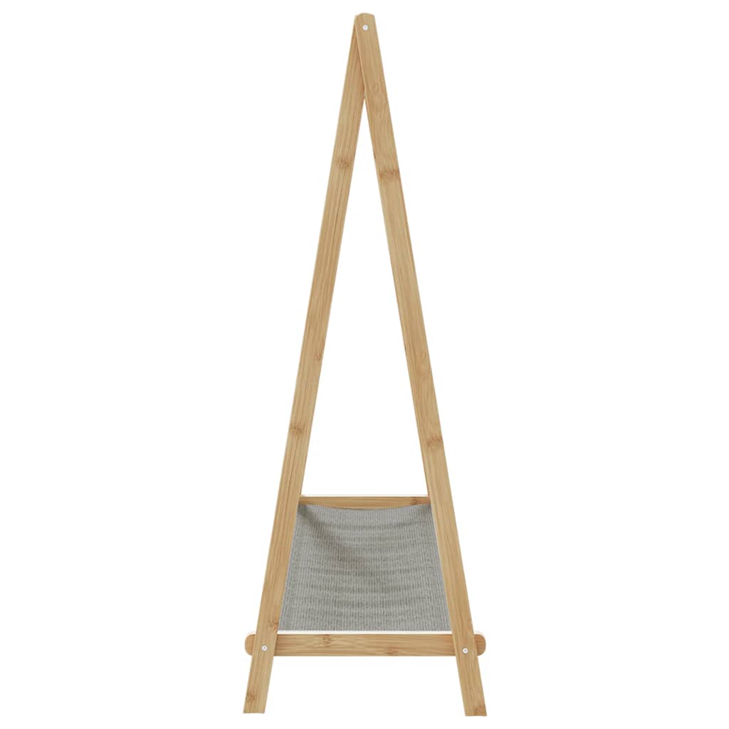 vidaXL Wieszak na ubrania, z półkami, 106x34x102 cm, bambusowy