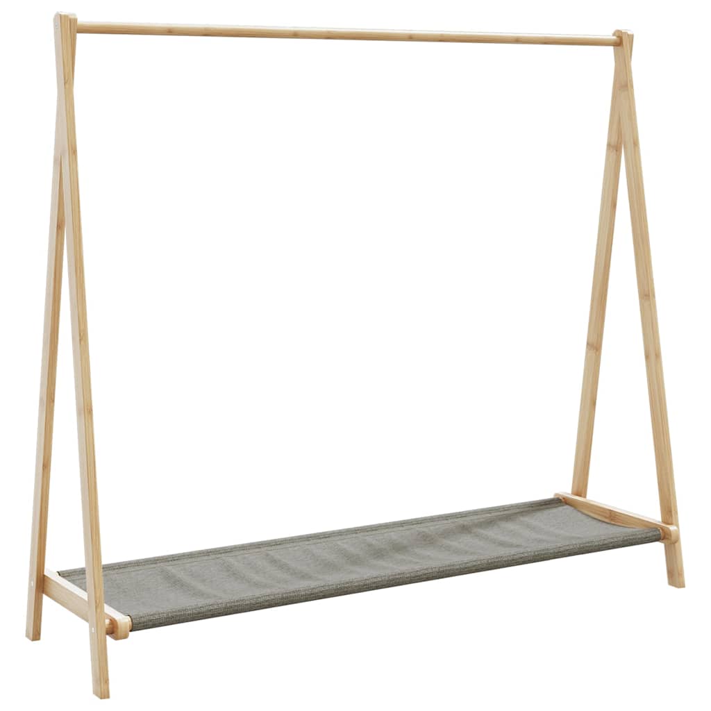 vidaXL Wieszak na ubrania, z półkami, 106x34x102 cm, bambusowy
