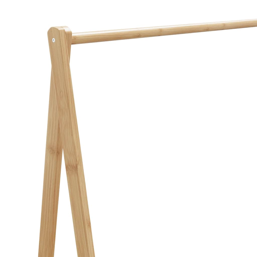 vidaXL Wieszak na ubrania, z półkami, 106x34x102 cm, bambusowy