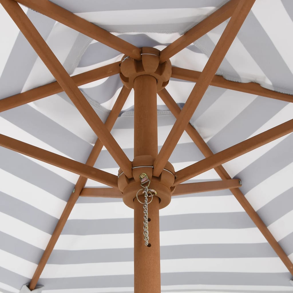 vidaXL Parasol ogrodowy dla dzieci, na drewnianym słupku, Ø120x140 cm