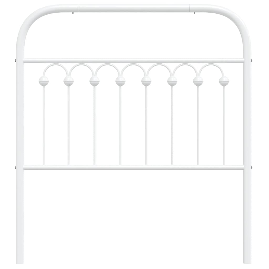 vidaXL Metalowe wymienne wezgłowie, białe, 90 cm
