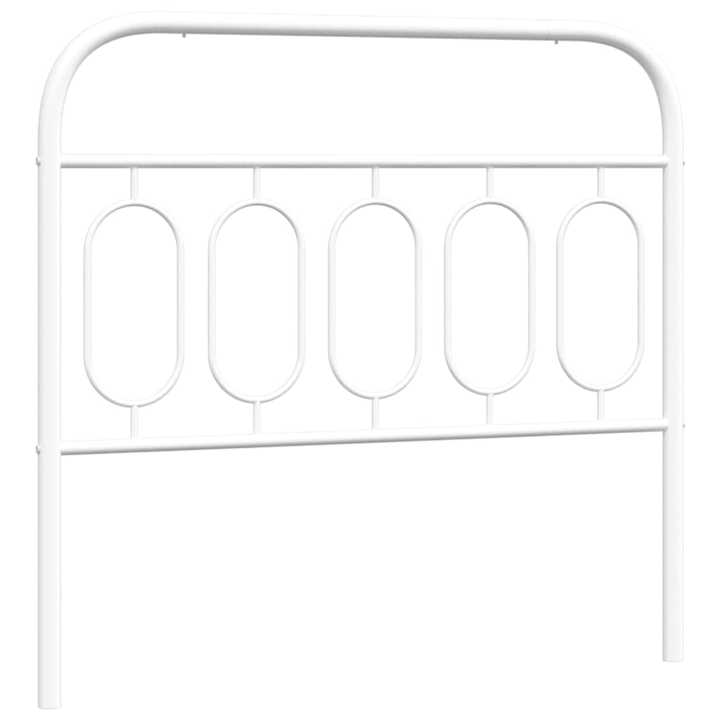 vidaXL Metalowe wymienne wezgłowie, białe, 100 cm
