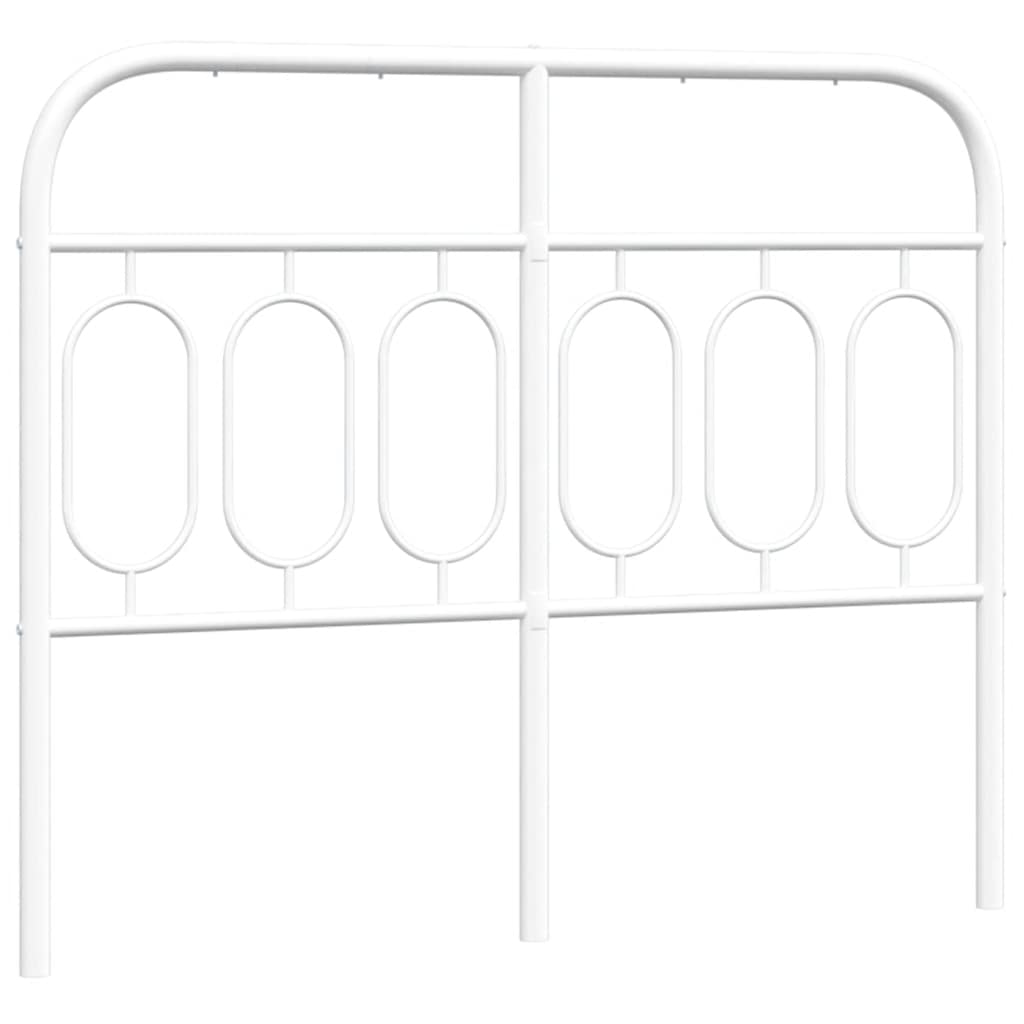 vidaXL Metalowe wymienne wezgłowie, białe, 120 cm