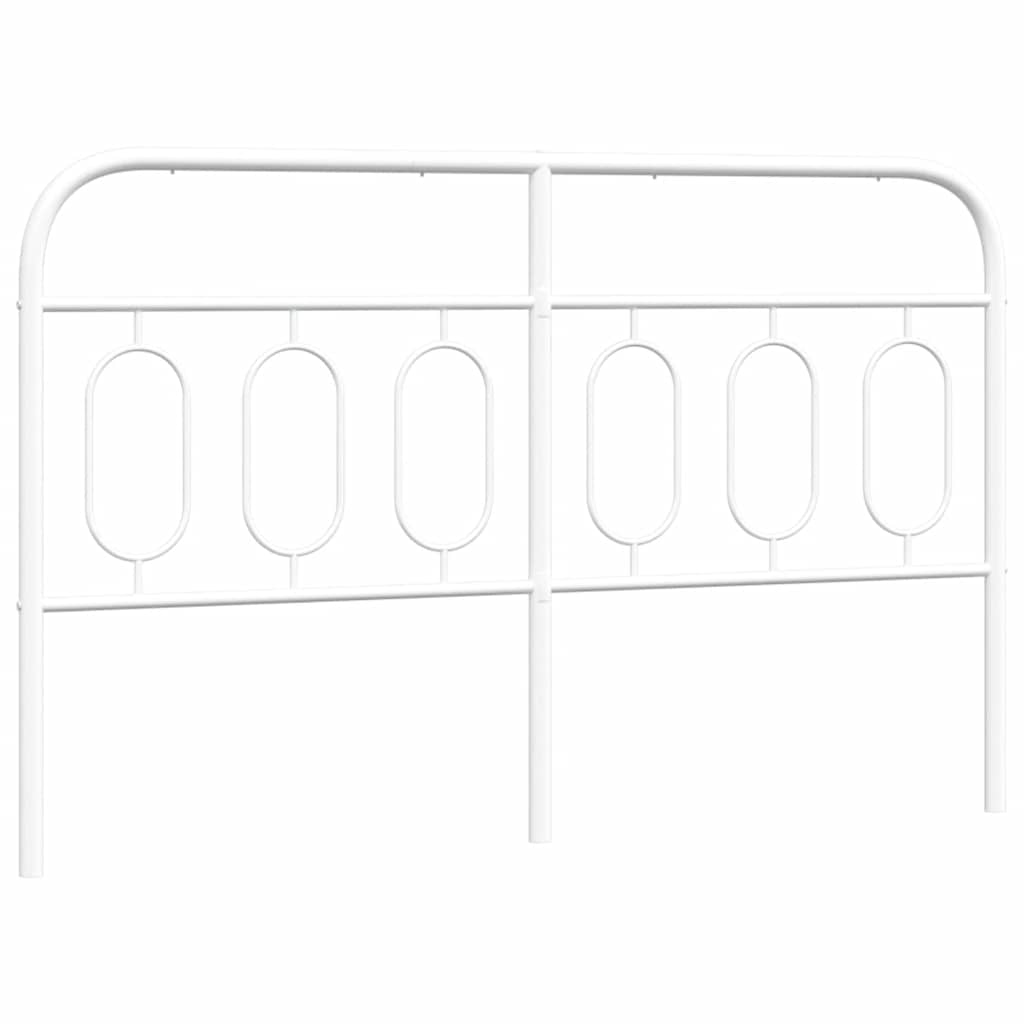 vidaXL Metalowe wymienne wezgłowie, białe, 137 cm