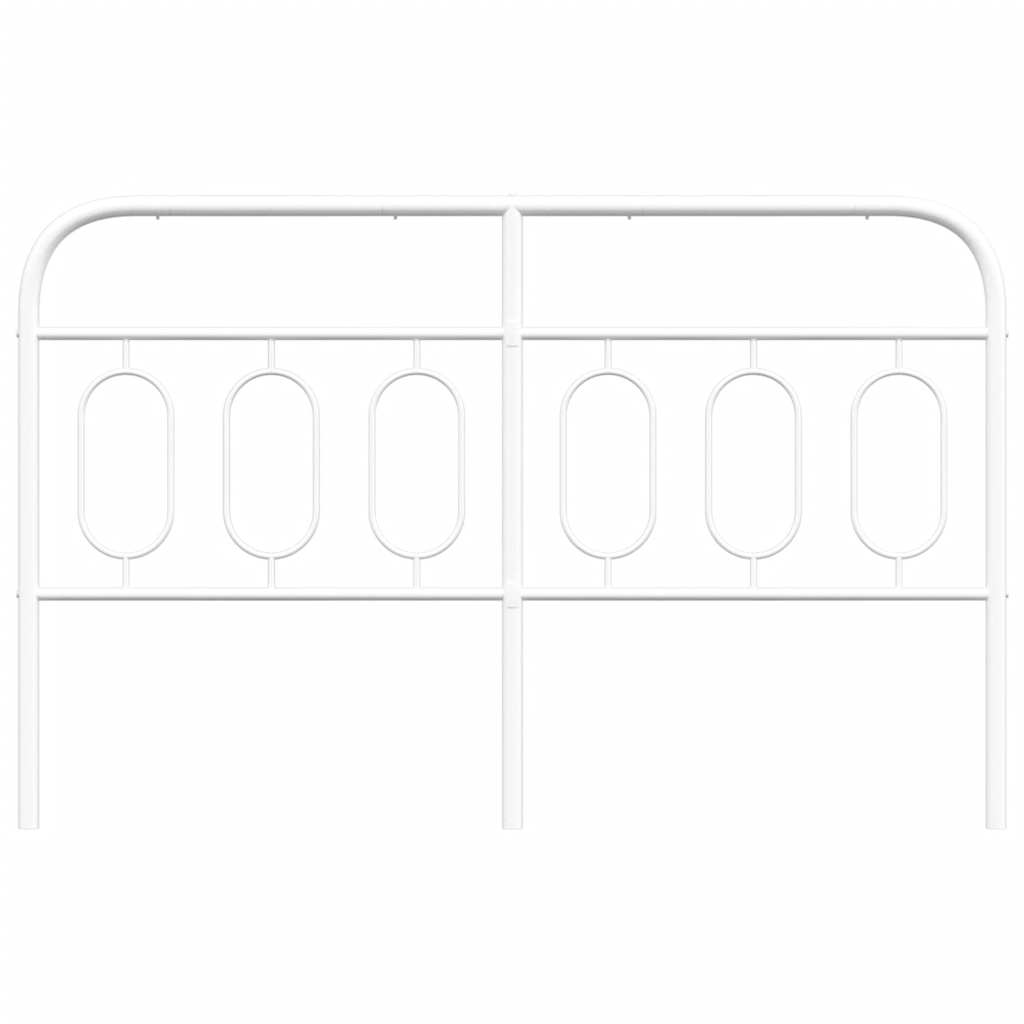 vidaXL Metalowe wymienne wezgłowie, białe, 137 cm