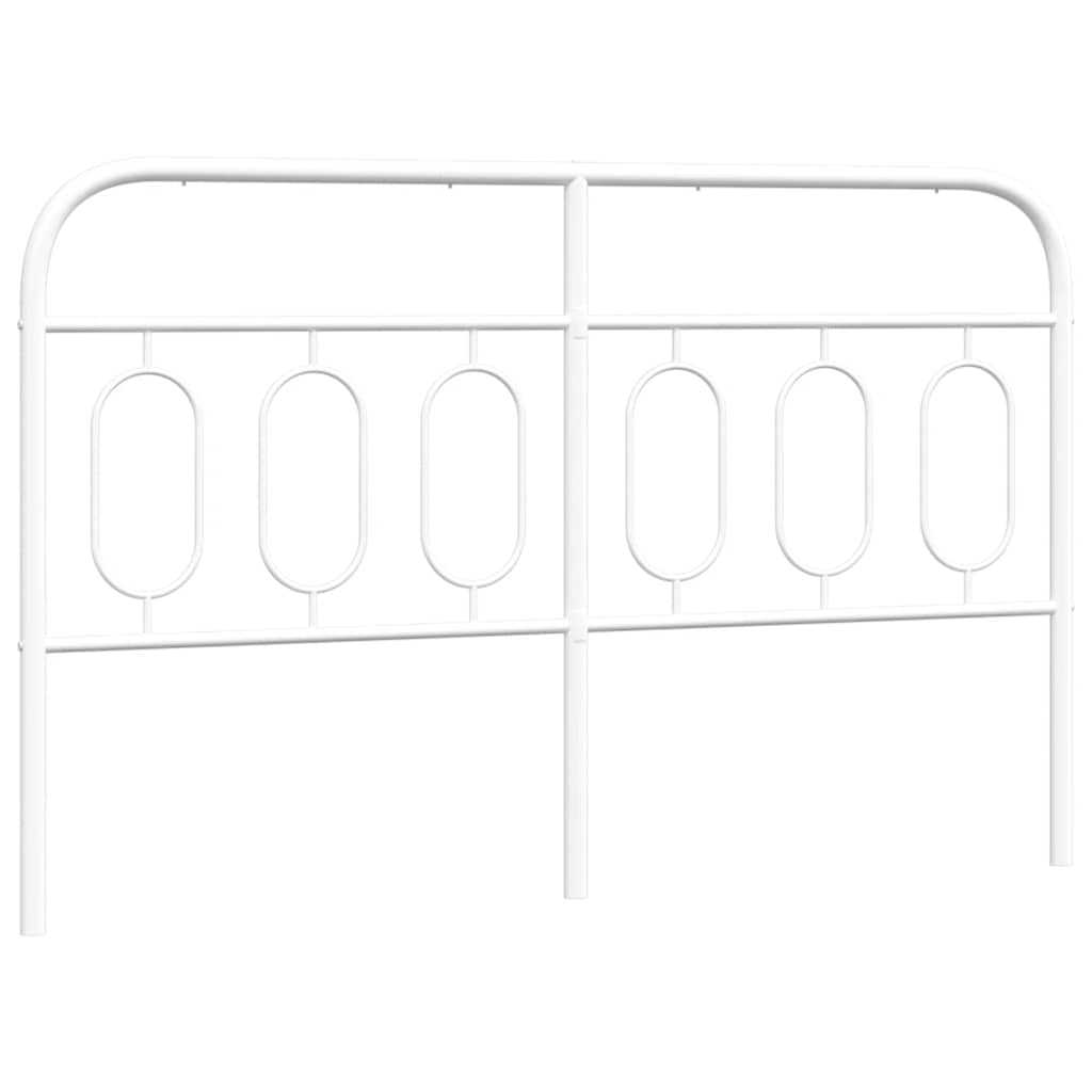vidaXL Metalowe wymienne wezgłowie, białe, 140 cm