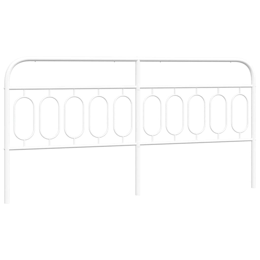 vidaXL Metalowe wymienne wezgłowie, białe, 200 cm