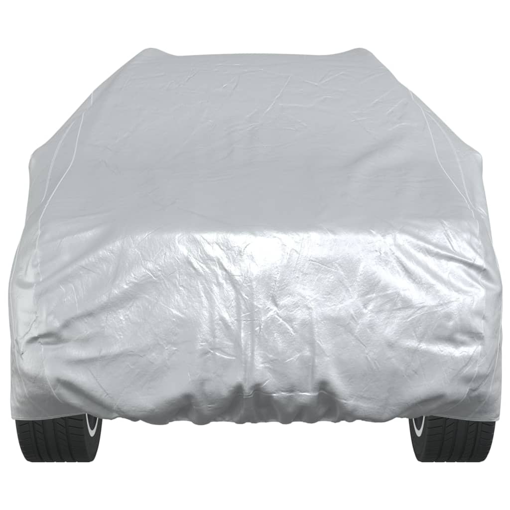 vidaXL Pokrowiec na samochód typu SUV, z paskami, pełny, srebrny, XL