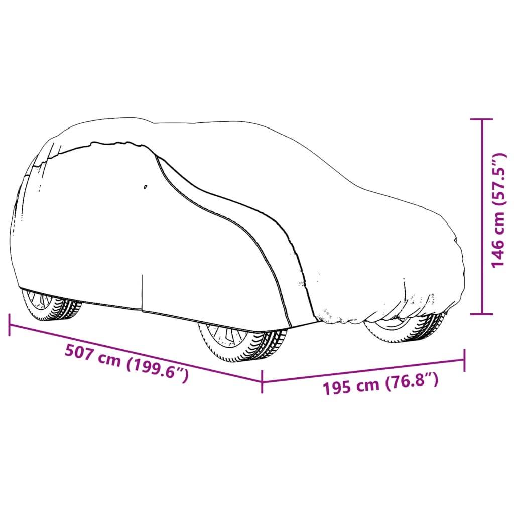 vidaXL Pokrowiec na samochód typu SUV, z paskami, pełny, srebrny, XL