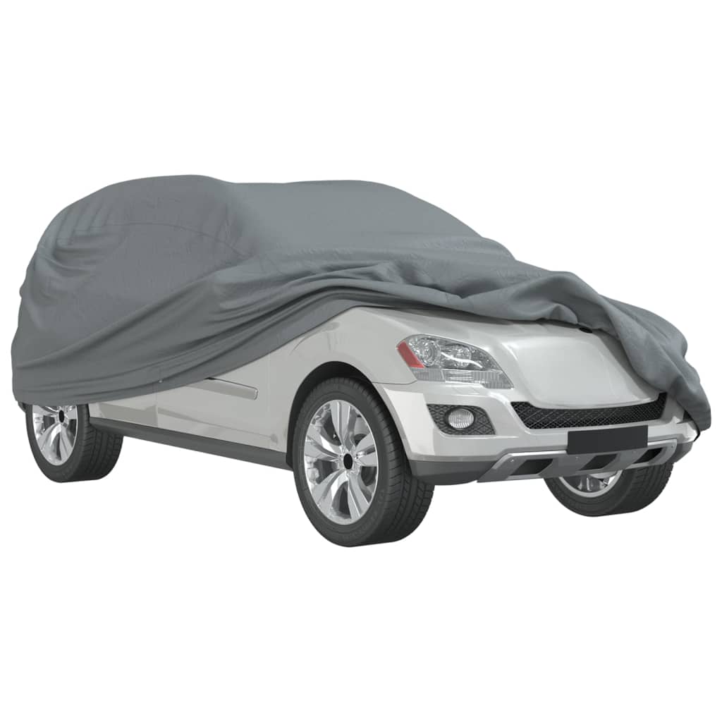 vidaXL Pokrowiec na samochód typu SUV, pełny, szary, M, włóknina