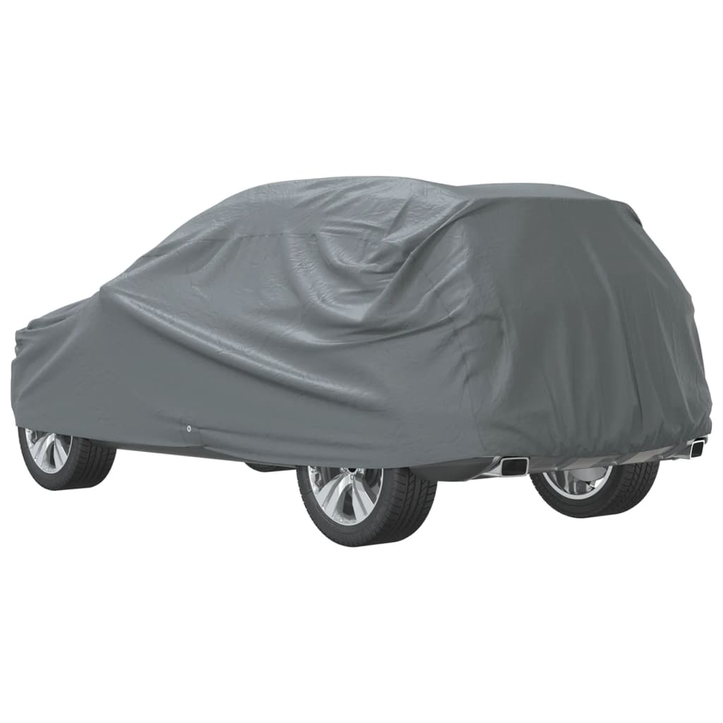 vidaXL Pokrowiec na samochód typu SUV, pełny, szary, M, włóknina