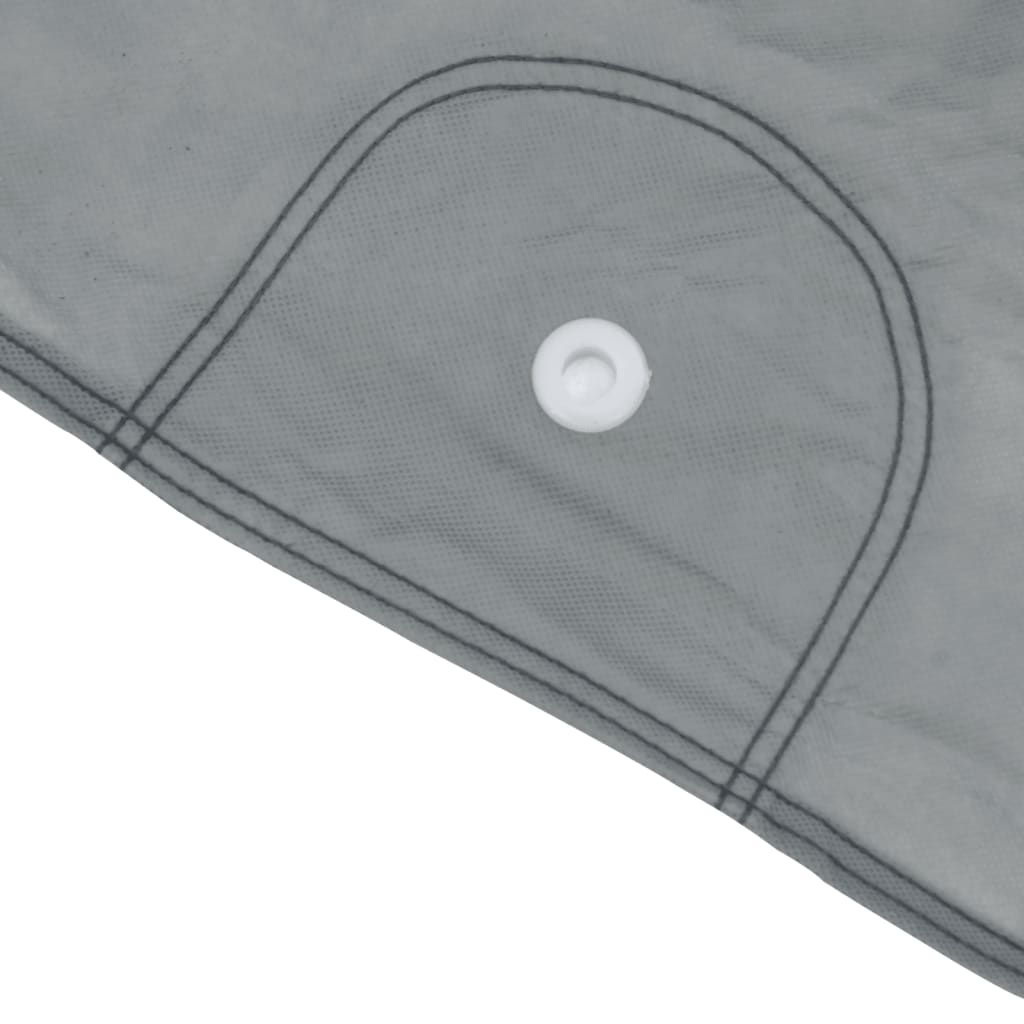 vidaXL Pokrowiec na samochód typu SUV, pełny, szary, M, włóknina