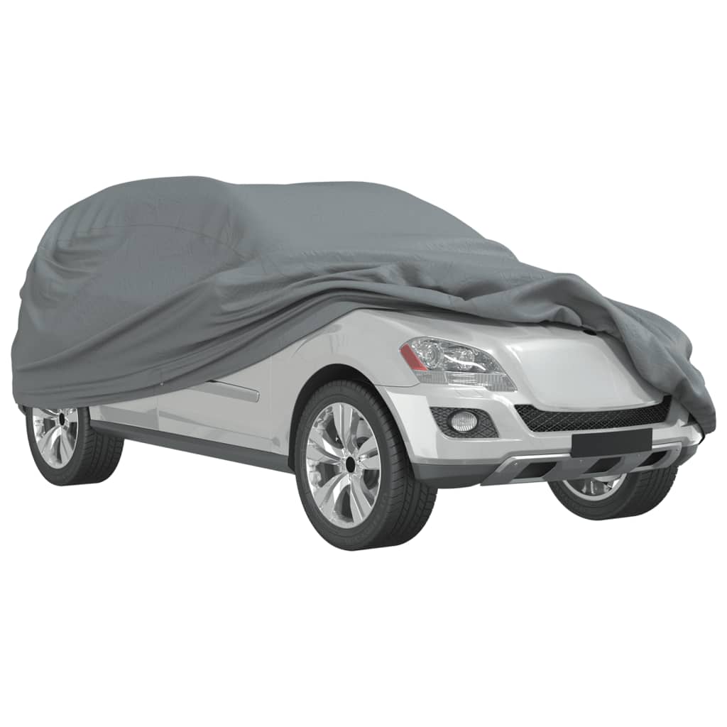 vidaXL Pokrowiec na samochód typu SUV, pełny, szary, L, włóknina