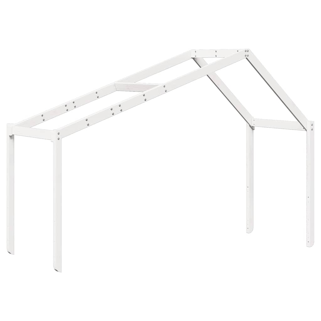 vidaXL Daszek do łóżka dziecięcego, biały, 203x95,5x142 cm, sosnowy