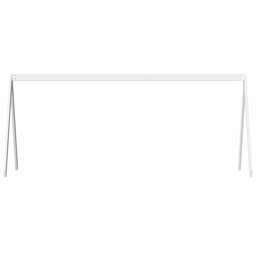 vidaXL Daszek do łóżka dziecięcego, biały, 209x95,5x88 cm, sosnowy