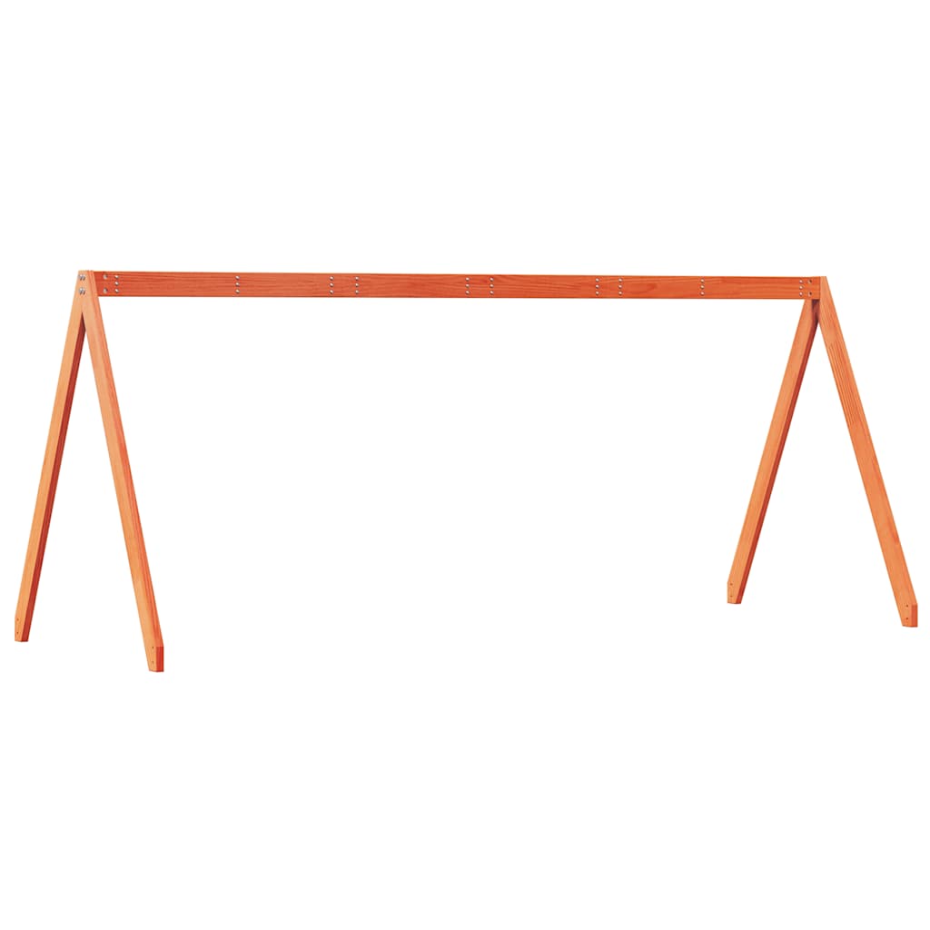 vidaXL Daszek do łóżka dziecięcego, woskowy brąz, 199x95,5x88 cm