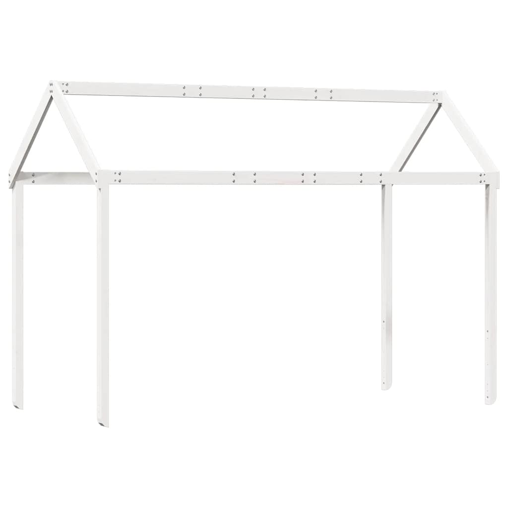 vidaXL Daszek do łóżka dziecięcego, biały, 217x95,5x159 cm, sosnowy