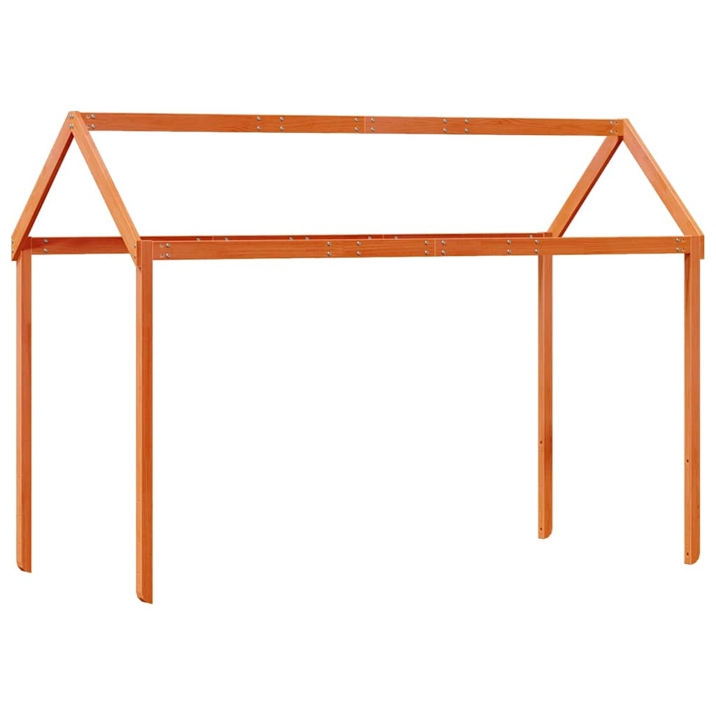 vidaXL Daszek do łóżka dziecięcego, woskowy brąz, 217x95,5x159 cm
