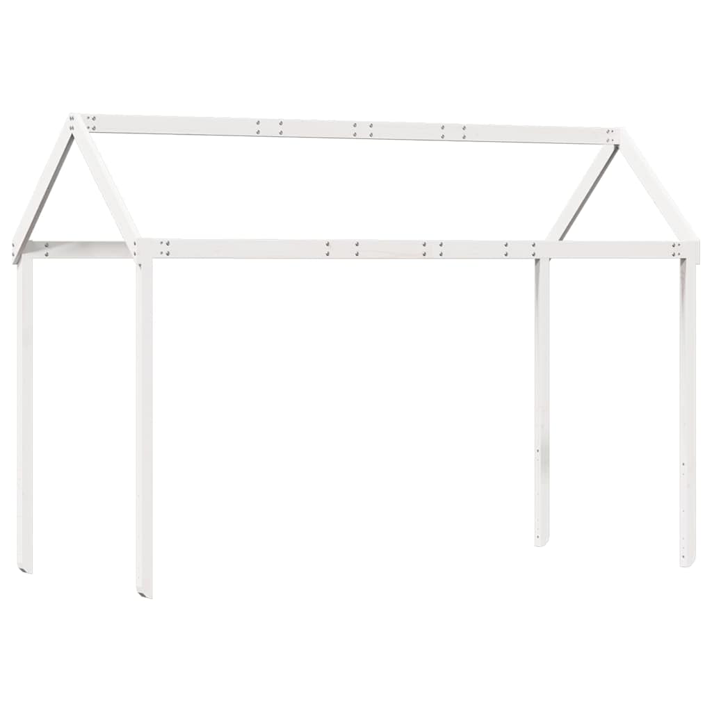 vidaXL Daszek do łóżka dziecięcego, biały, 217x85,5x154 cm, sosnowy