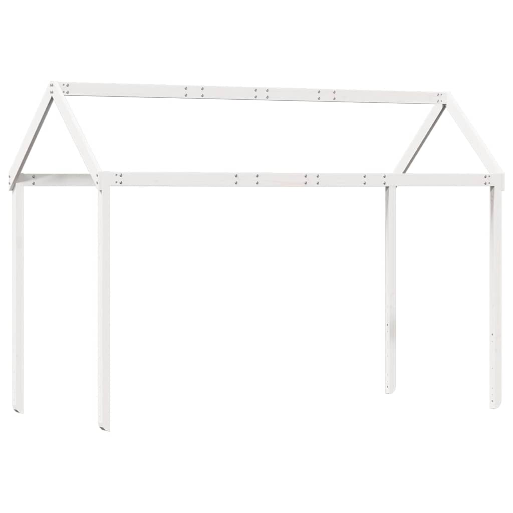 vidaXL Daszek do łóżka dziecięcego, biały, 217x85,5x154 cm, sosnowy