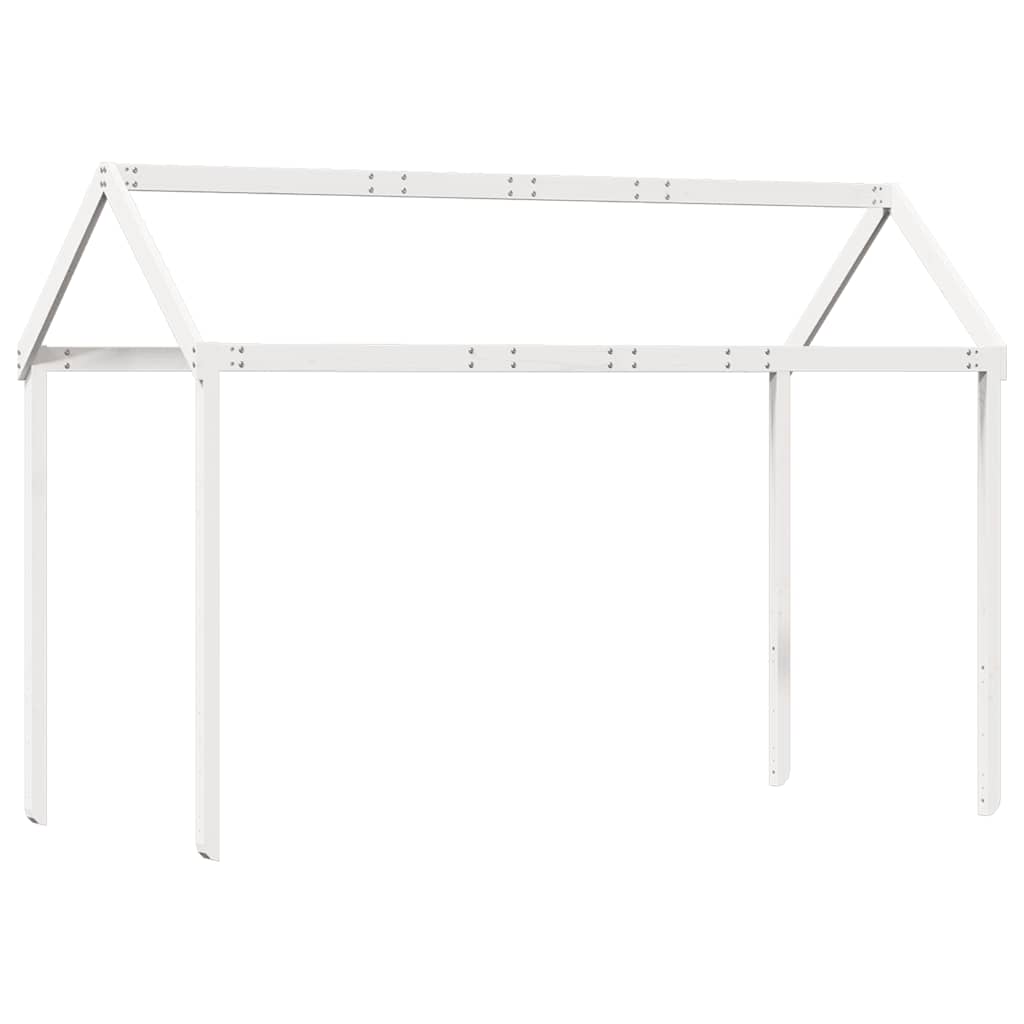 vidaXL Daszek do łóżka dziecięcego, biały, 207x95,5x159 cm, sosnowy