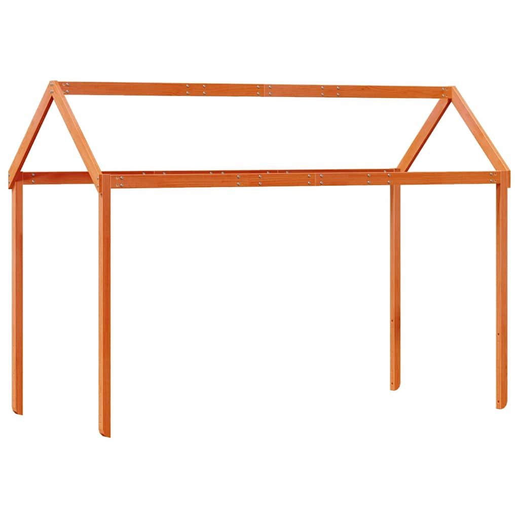 vidaXL Daszek do łóżka dziecięcego, woskowy brąz, 207x80,5x151,5 cm