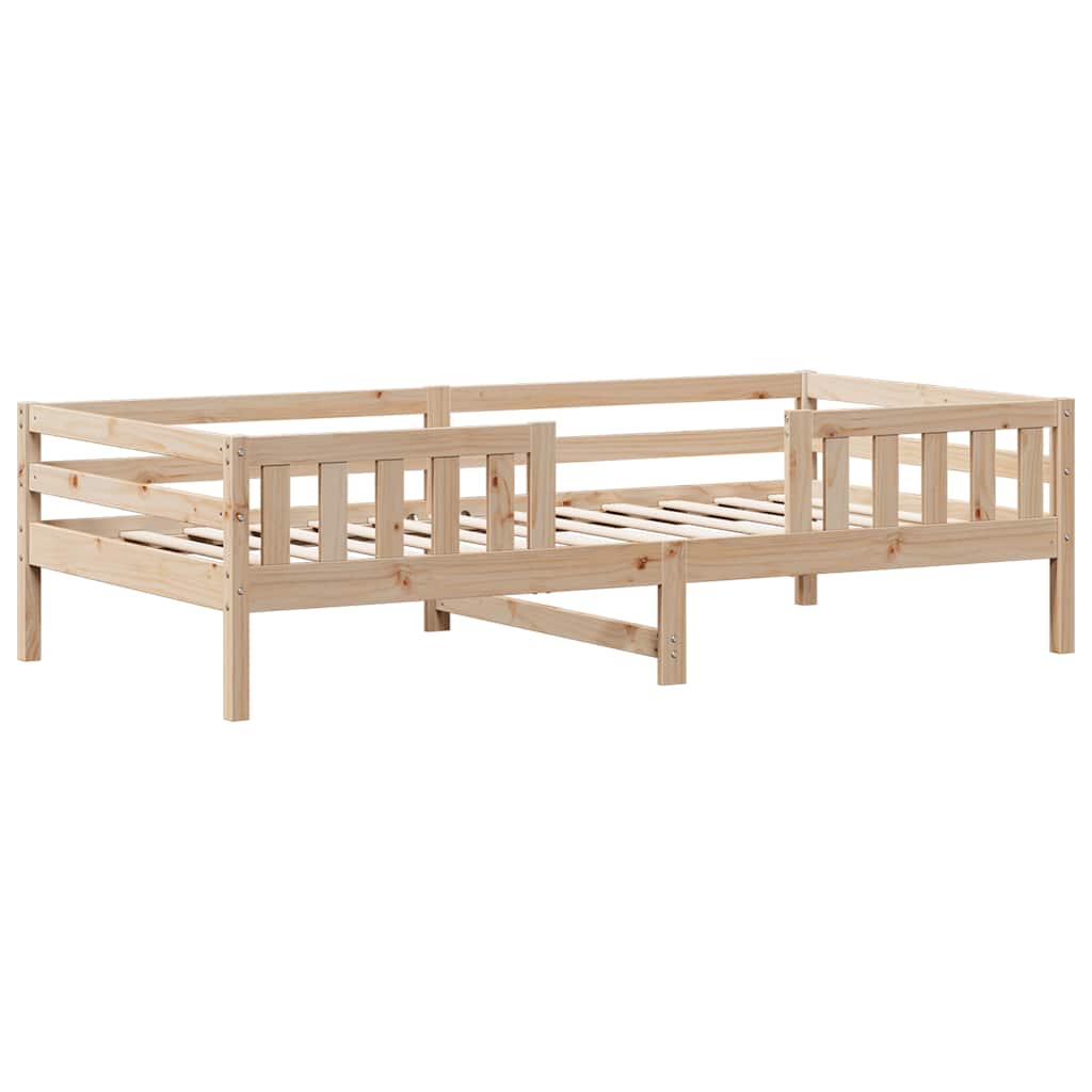 vidaXL Rama łóżka bez materaca, 90x200 cm, lite drewno sosnowe