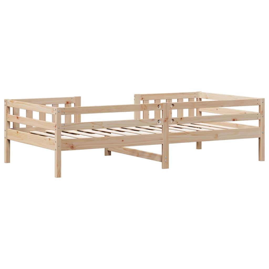 vidaXL Rama łóżka bez materaca, 90x190 cm, lite drewno sosnowe
