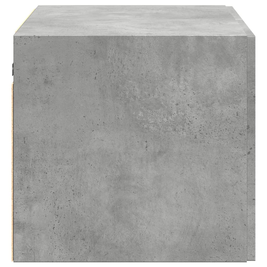 vidaXL Szafka wisząca, szarość betonu, 70x42,5x40 cm