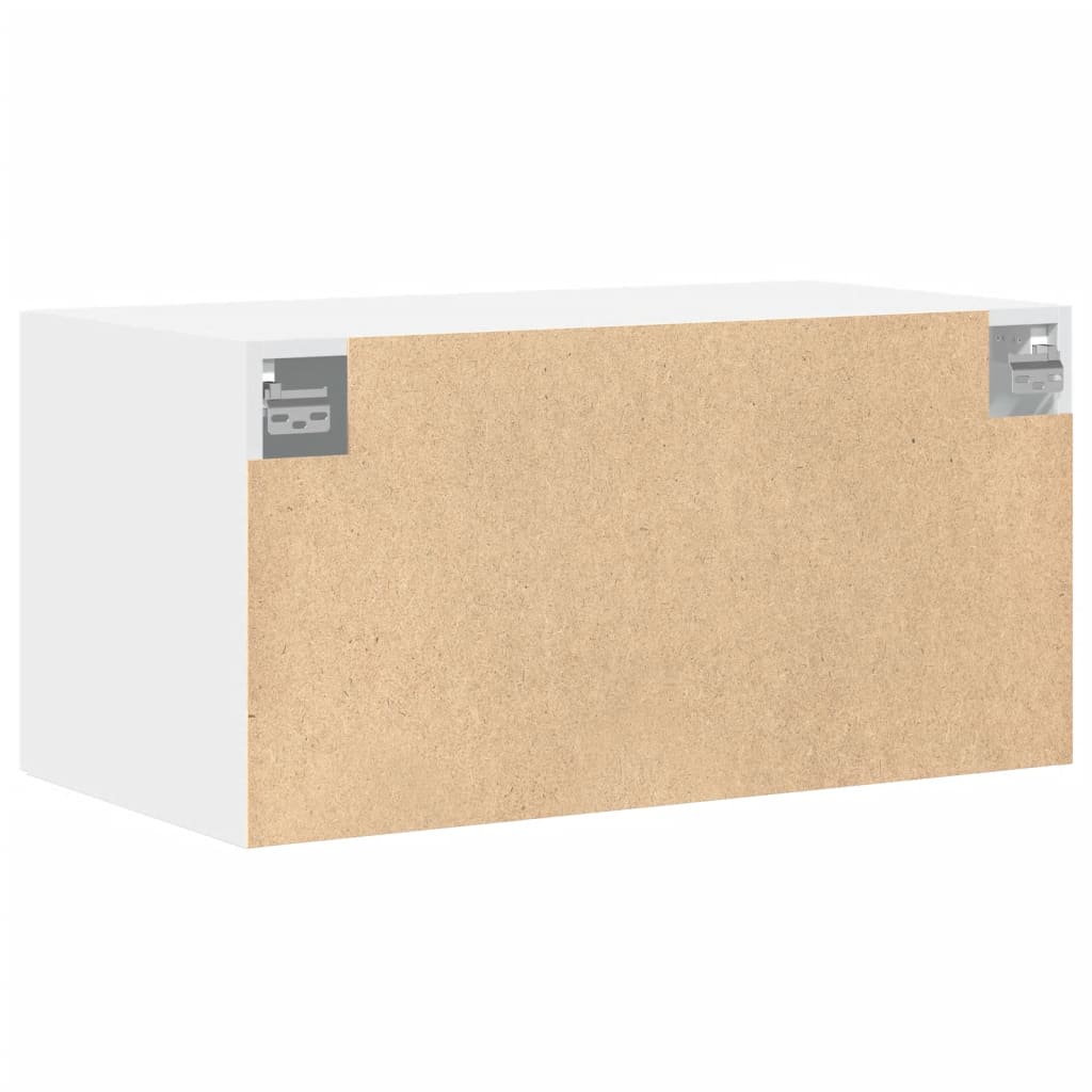 vidaXL Szafka wisząca, biała, 80x42,5x40 cm, materiał drewnopochodny