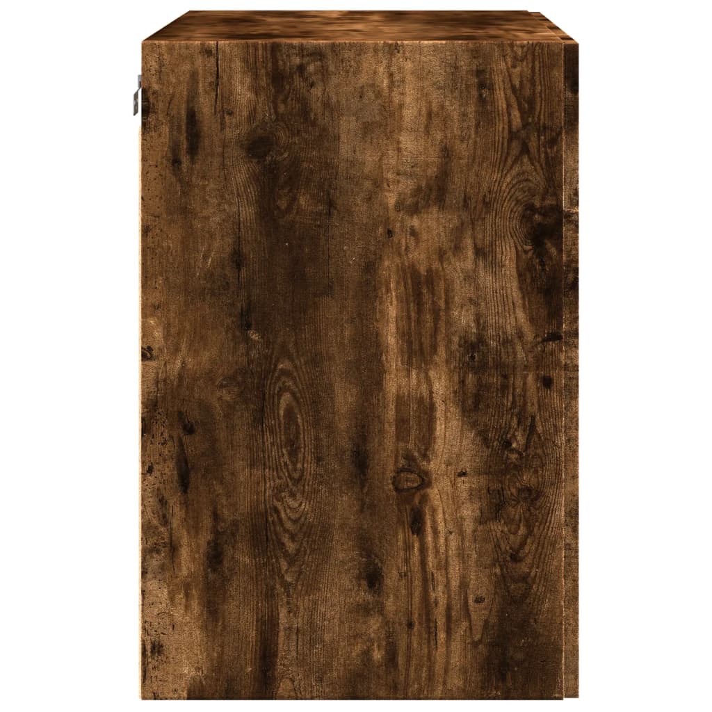vidaXL Szafka wisząca, przydymiony dąb, 80x42,5x64 cm