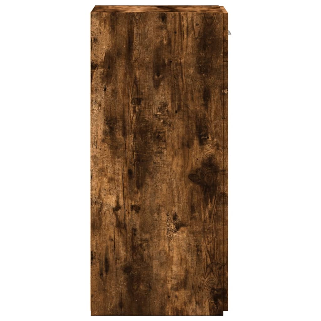 vidaXL Komoda, przydymiony dąb, 30x42,5x93 cm, materiał drewnopochodny