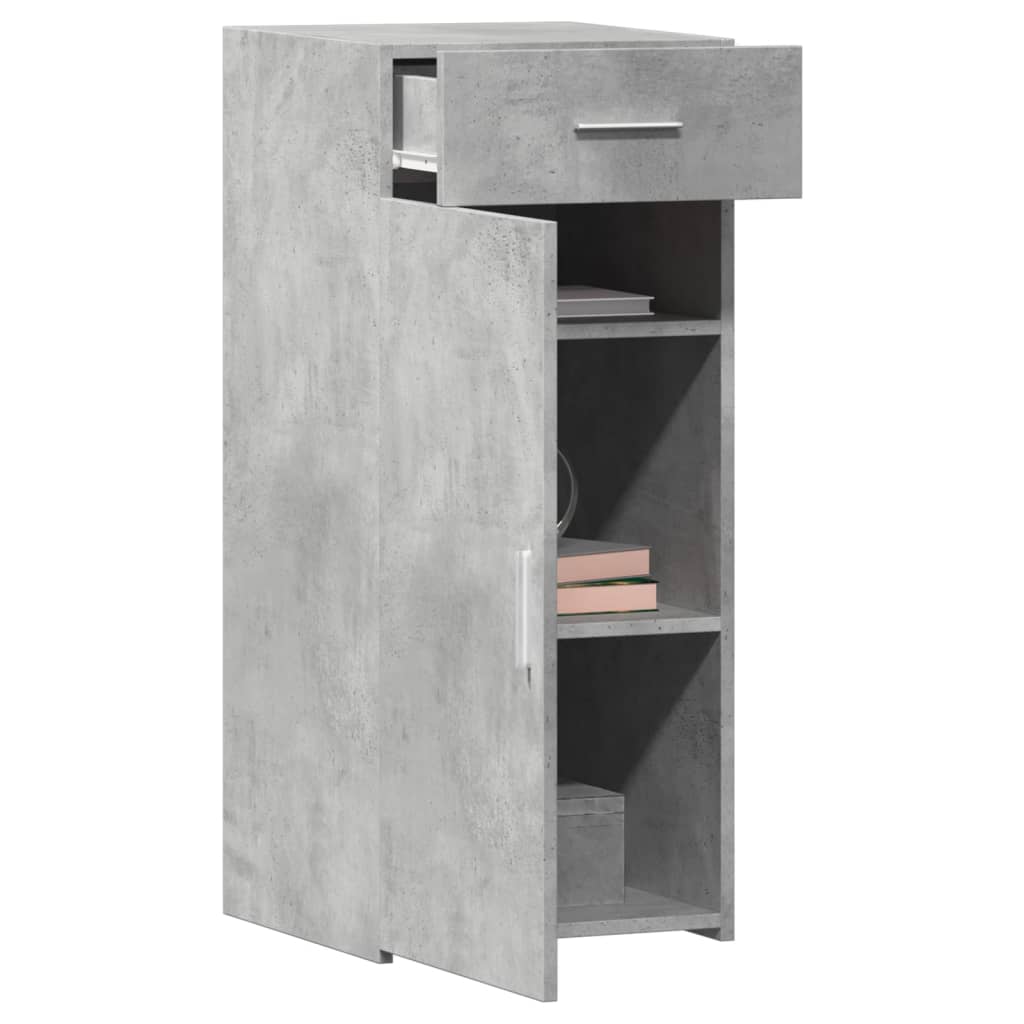 vidaXL Szafka, szarość betonu, 40x42,5x93 cm, materiał drewnopochodny
