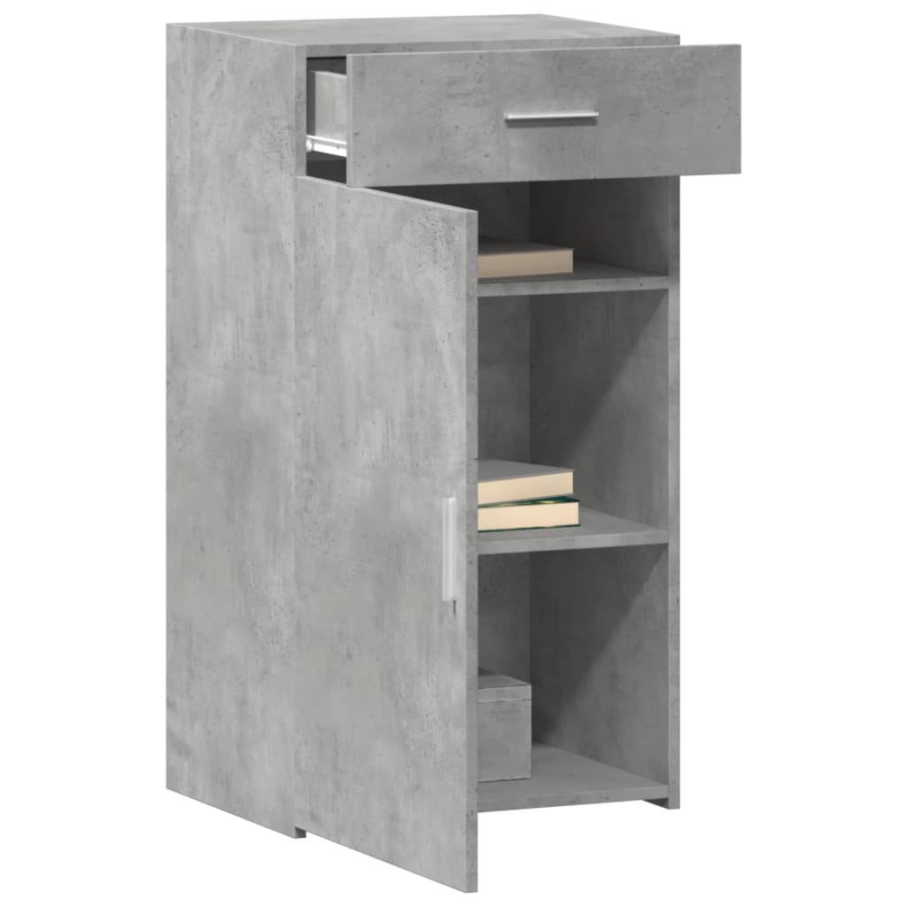 vidaXL Szafka, szarość betonu, 50x42,5x93 cm, materiał drewnopochodny