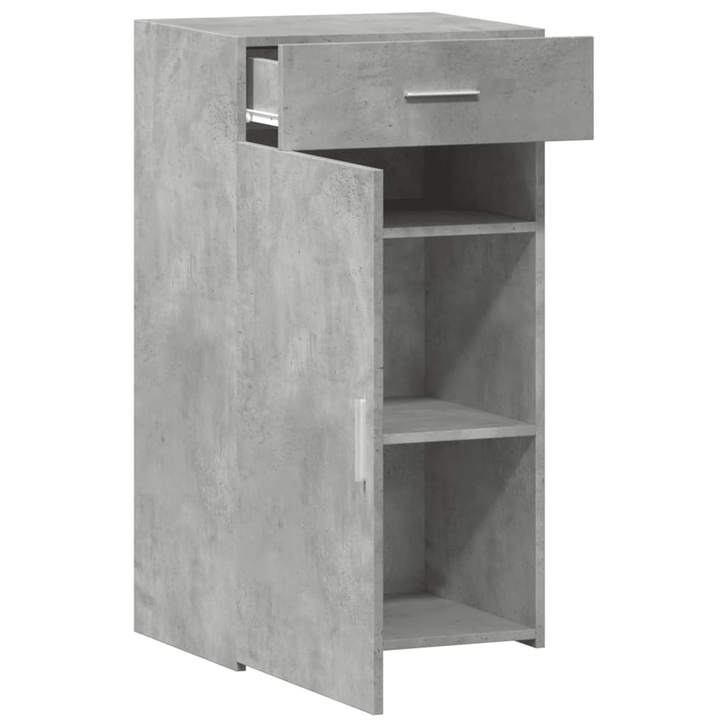 vidaXL Szafka, szarość betonu, 50x42,5x93 cm, materiał drewnopochodny