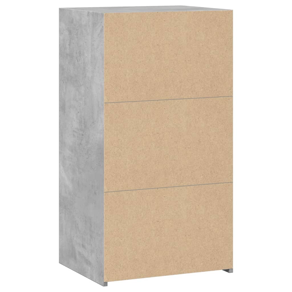 vidaXL Szafka, szarość betonu, 50x41x93 cm, materiał drewnopochodny