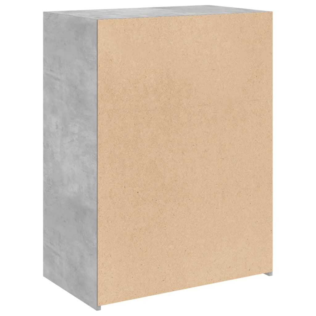 vidaXL Szafka, szarość betonu, 70x41x93 cm, materiał drewnopochodny