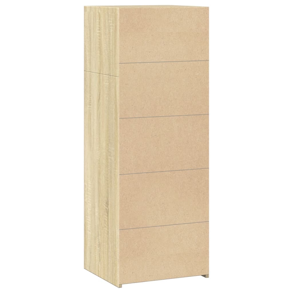 vidaXL Wysoka szafka, dąb sonoma 45x41x124 cm, materiał drewnopochodny
