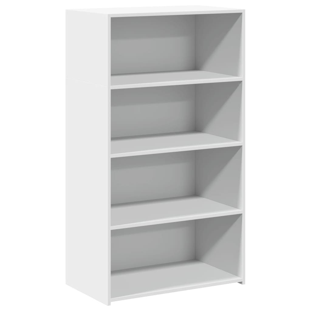 vidaXL Wysoka szafka, biała, 70x41x124 cm, materiał drewnopochodny