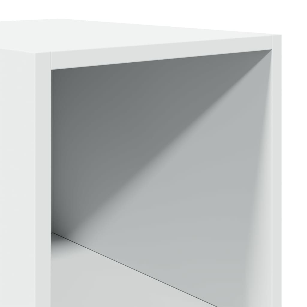 vidaXL Wysoka szafka, biała, 30x41x185 cm, materiał drewnopochodny