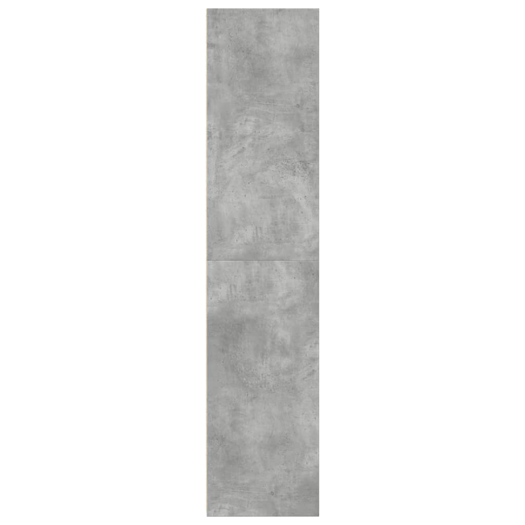 vidaXL Wysoka szafka, szara, 30x41x185 cm, materiał drewnopochodny