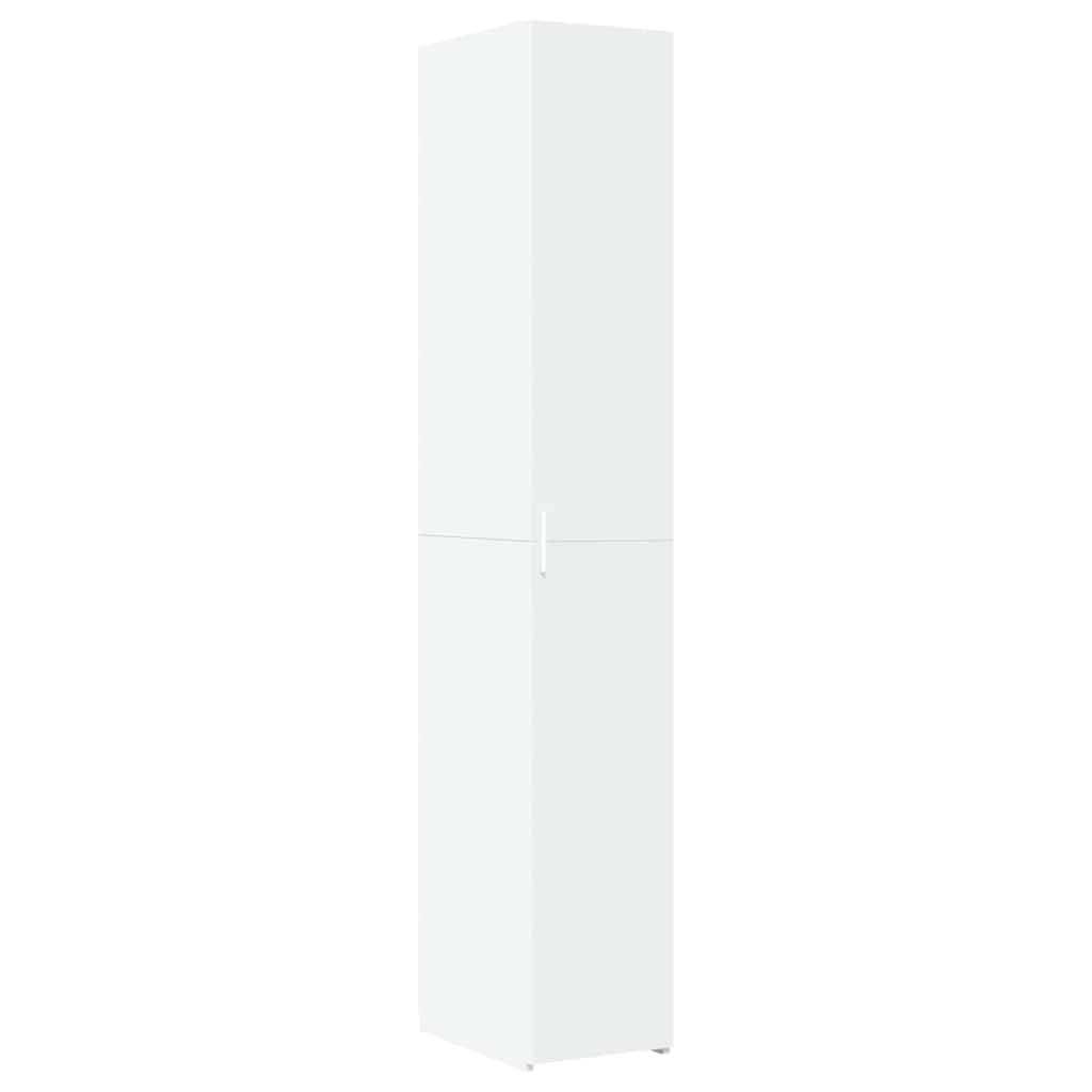 vidaXL Wąska szafka, biała, 30x42,5x225 cm, materiał drewnopochodny