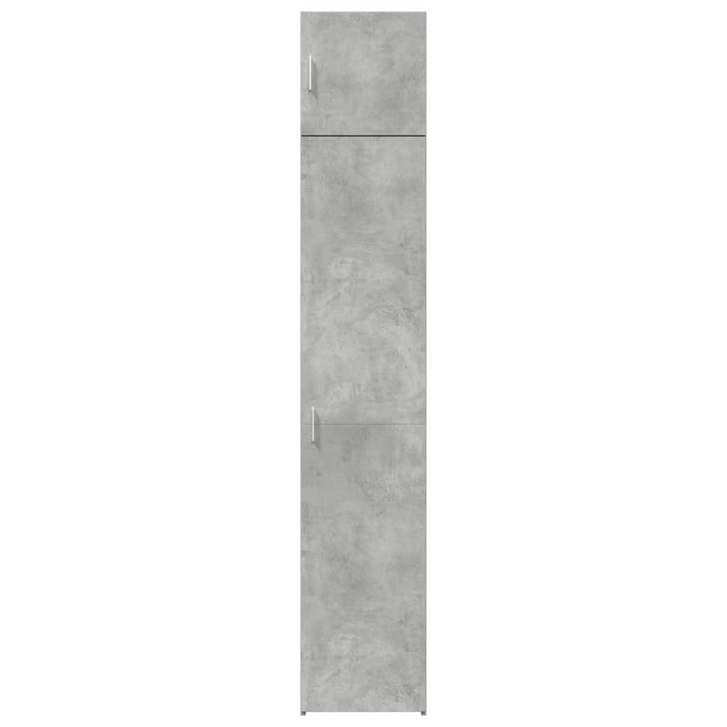 vidaXL Wąska szafka, szarość betonu, 40x42,5x225 cm